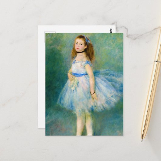 De danser van Pierre-Auguste Renoir Briefkaart (Voorkant / Achterkant in situ)