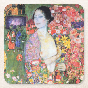 De danseres, Gustav Klimt Kartonnen Onderzetters