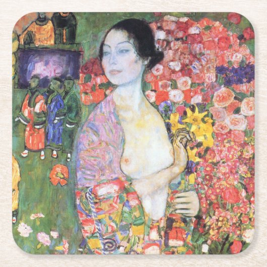 De danseres, Gustav Klimt Kartonnen Onderzetters (Voorkant)