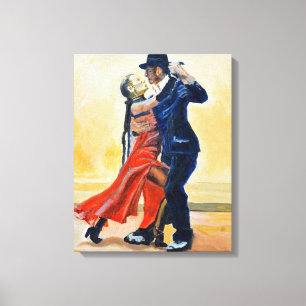 De dansers canvas afdruk