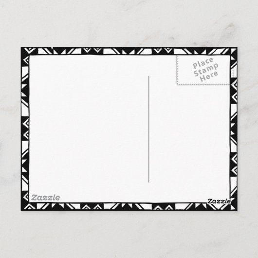 De Dansers van de balzaal met Paraplu Briefkaart (Achterkant)