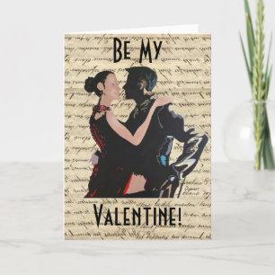 De dansers van de tango feestdagen kaart