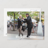 De Dansers van de tango in Plein Dorrego Briefkaart (Voorkant / Achterkant)
