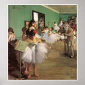 De dansklasse, 1874 - Edgar Degas Poster (Voorkant)