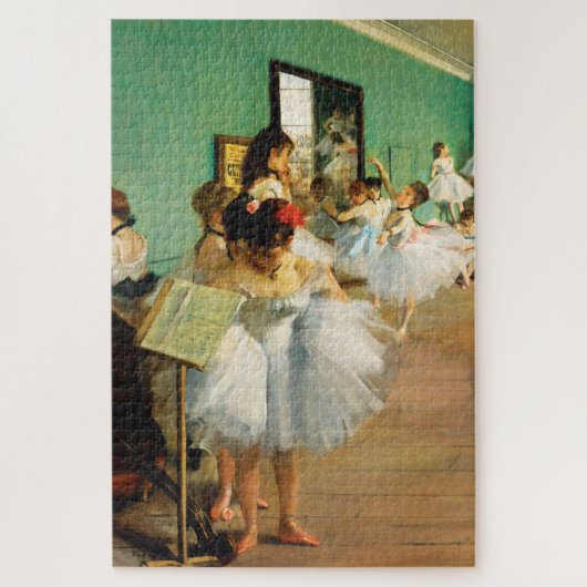 De dansklasse (1874) van Edgar Degas Legpuzzel (Verticaal)