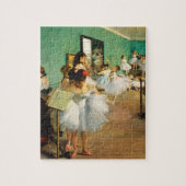 De dansklasse (1874) van Edgar Degas Legpuzzel (Verticaal)