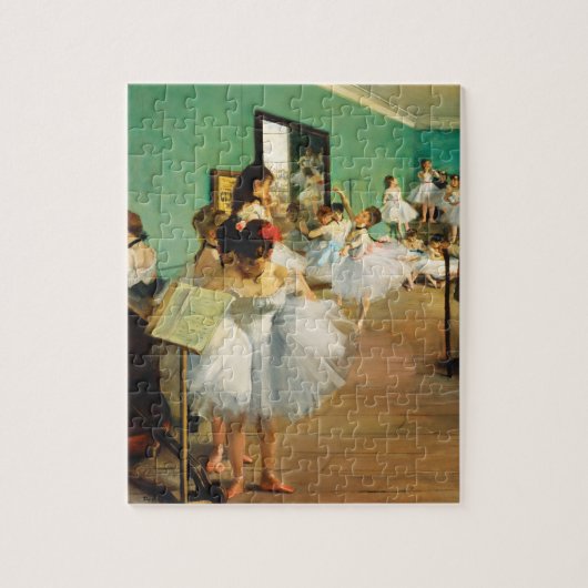 De dansklasse (1874) van Edgar Degas Legpuzzel (Verticaal)