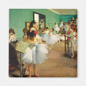 De dansklasse (1874) van Edgar Degas Magneet (Voorkant)