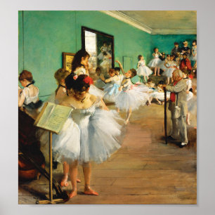 De dansklasse (1874) van Edgar Degas Poster