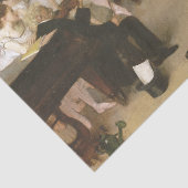 De dansklasse (ca. 1870) die Edgar Degas schildert Tissuepapier (Detail)