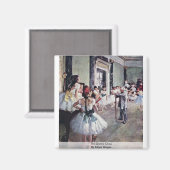 De dansklasse door Edgar Degas Magneet (Voorkant / Achterkant)