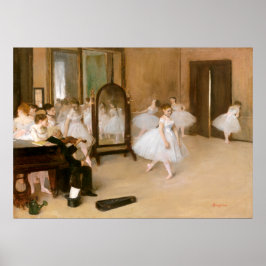 De dansklasse door Edgar Degas Poster