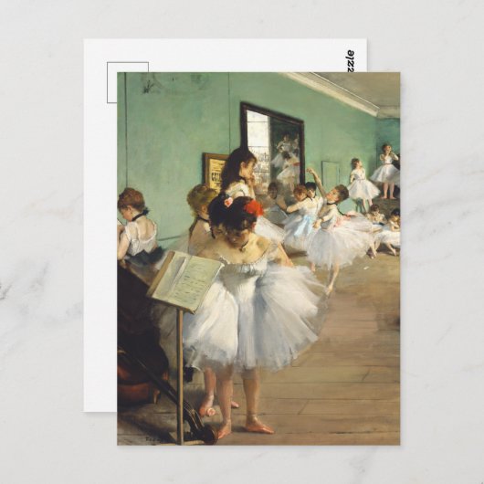 De dansklasse Edgar Degas Briefkaart (Voorkant / Achterkant)
