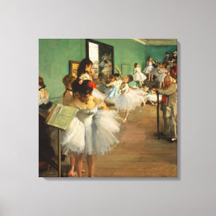 De dansklasse   Edgar Degas Canvas Afdruk
