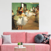 De dansklasse | Edgar Degas Canvas Afdruk (Insitu (Woonkamer))