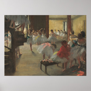 De dansklasse - Edgar Degas Fine Art Poster