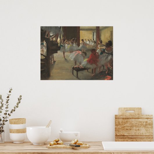 De dansklasse - Edgar Degas Fine Art Poster (Keuken)