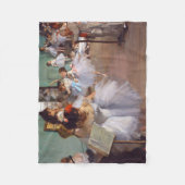 De dansklasse, Edgar Degas Fleece Deken (Voorkant)