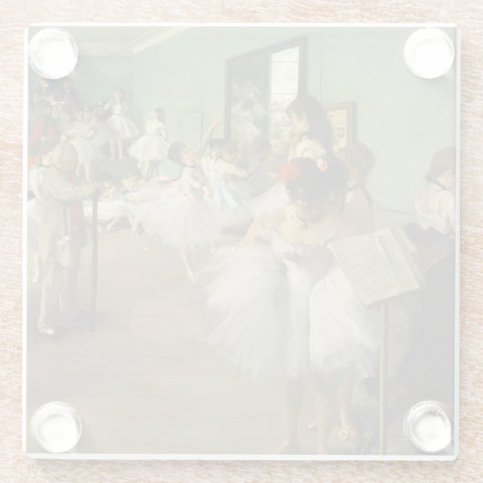 De dansklasse | Edgar Degas Glazen Onderzetter (Achterkant)
