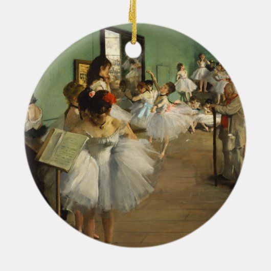 De dansklasse | Edgar Degas Keramisch Ornament (Achterkant)