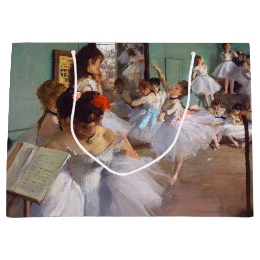 De dansklasse, Edgar Degas Large Gift Bag Groot Cadeauzakje (Voorkant)