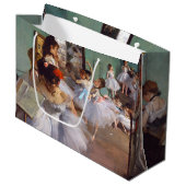 De dansklasse, Edgar Degas Large Gift Bag Groot Cadeauzakje (Voorkant Gekanteld)