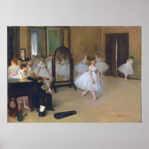 De dansklasse - Edgar Degas Poster