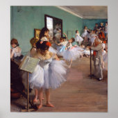 De dansklasse, Edgar Degas Poster (Voorkant)