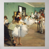 De dansklasse Edgar Degas Poster (Voorkant)