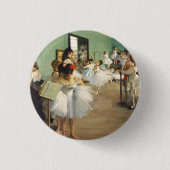De dansklasse Edgar Degas Ronde Button 3,2 Cm (Voorkant)