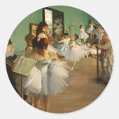 De dansklasse | Edgar Degas Ronde Sticker (Voorkant)