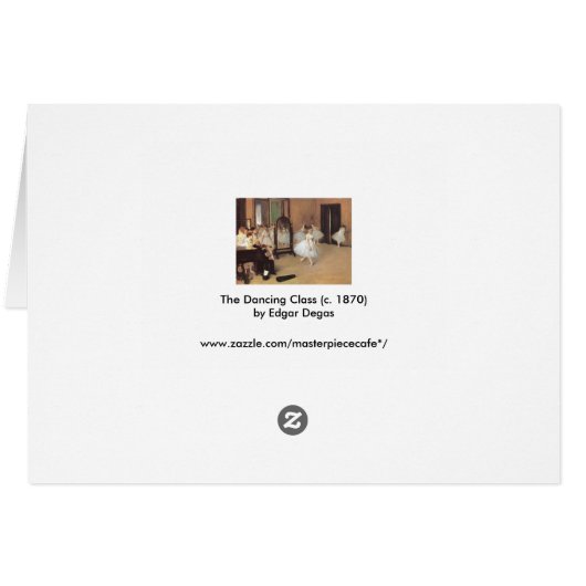 De dansklasse van Edgar Degas,  ballet (Achterkant Horizontaal)