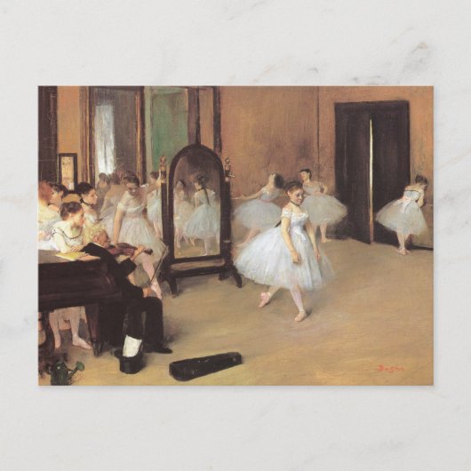 De dansklasse van Edgar Degas,  ballet Briefkaart (Voorkant)