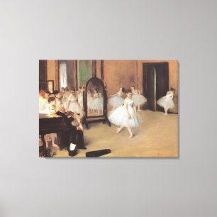 De dansklasse van Edgar Degas,  ballet Canvas Afdruk