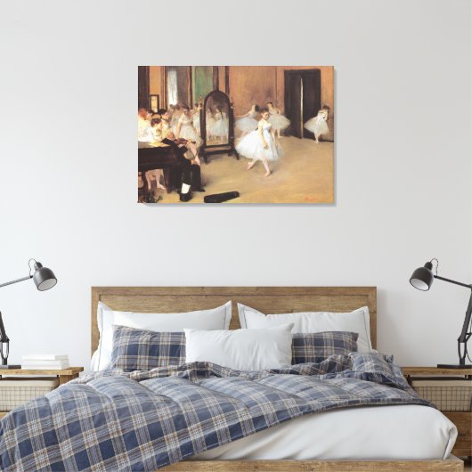 De dansklasse van Edgar Degas,  ballet Canvas Afdruk (Insitu (Slaapkamer))