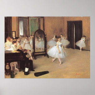 De dansklasse van Edgar Degas,  ballet Poster