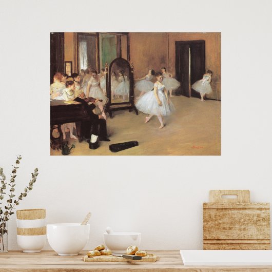 De dansklasse van Edgar Degas,  ballet Poster (Keuken)