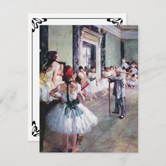 De dansklasse van Edgar Degas,  balletkunst (Voorkant / Achterkant)