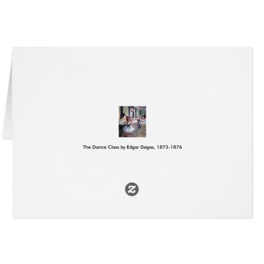 De dansklasse van Edgar Degas, balletkunst (Achterkant Horizontaal)