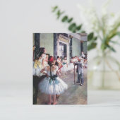 De dansklasse van Edgar Degas,  balletkunst Briefkaart (Staand voorkant)