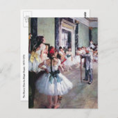 De dansklasse van Edgar Degas,  balletkunst Briefkaart (Voorkant / Achterkant)