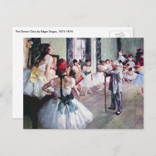 De dansklasse van Edgar Degas, balletkunst Briefkaart (Voorkant / Achterkant)