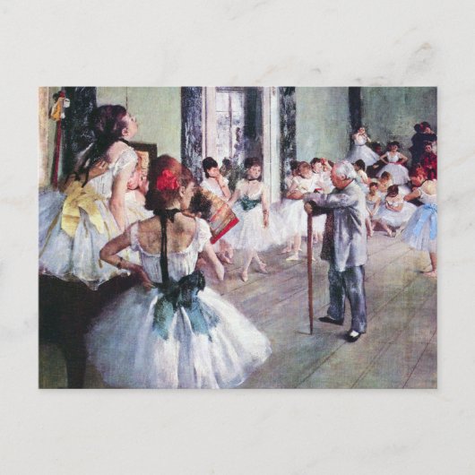 De dansklasse van Edgar Degas,  balletkunst Briefkaart (Voorkant)