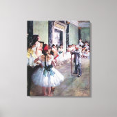 De dansklasse van Edgar Degas, balletkunst Canvas Afdruk (Voorkant)