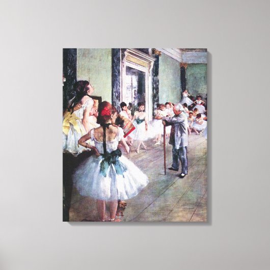 De dansklasse van Edgar Degas, balletkunst Canvas Afdruk (Voorkant)