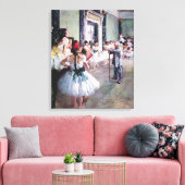 De dansklasse van Edgar Degas, balletkunst Canvas Afdruk (Insitu (Woonkamer))