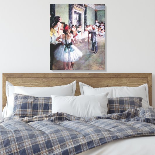 De dansklasse van Edgar Degas,  balletkunst Canvas Afdruk (Insitu (Slaapkamer))