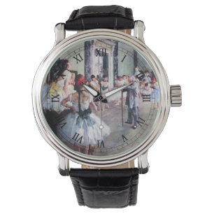De dansklasse van Edgar Degas, balletkunst Horloge