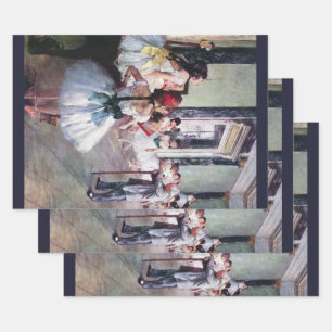 De dansklasse van Edgar Degas,  balletkunst Inpakpapier Vel