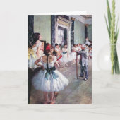 De dansklasse van Edgar Degas,  balletkunst Kaart (Voorkant)